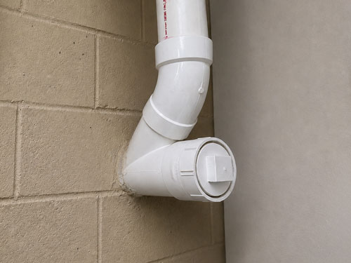 Figure 1 Basement cleanout commonly used as an attachment point for plumbing smoke testing